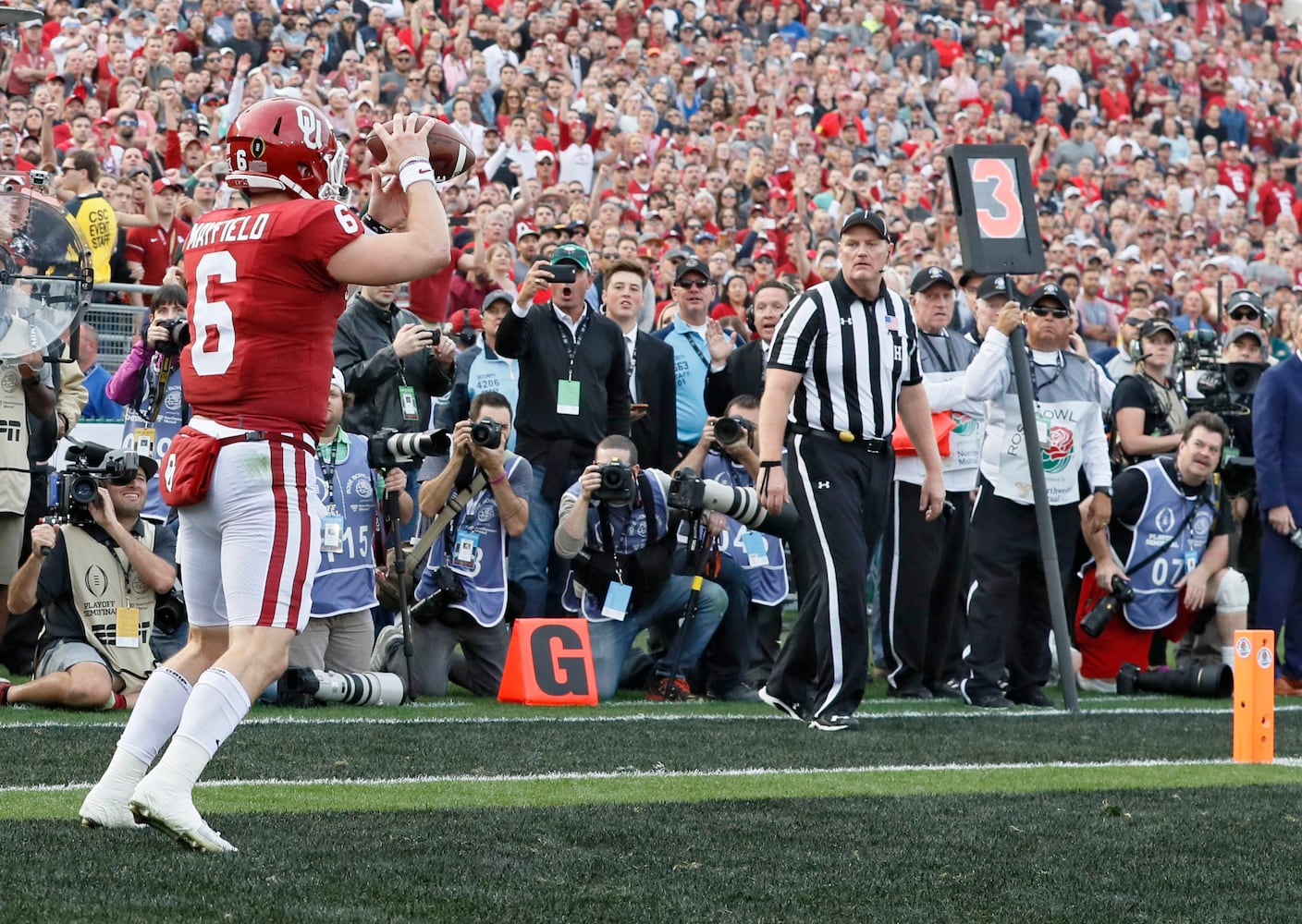 Photos: Bulldogs battle Sooners in Rose Bowl