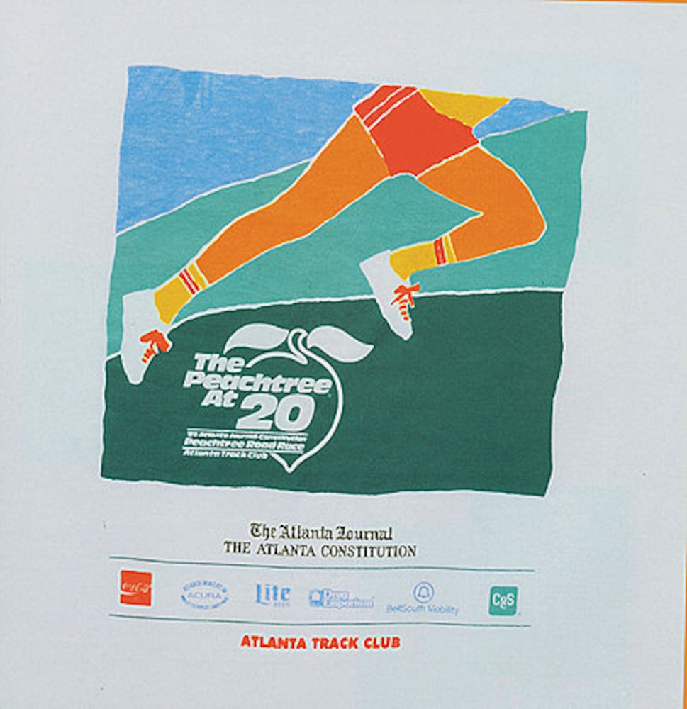 Peachtree Road Race: 1980s T-shirts