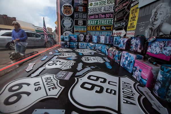 A gift and souvenir shop on the iconic Route 66 in Williams, Ariz., on May 8, 2017. (Brian van der Brug/Los Angeles Times/TNS)