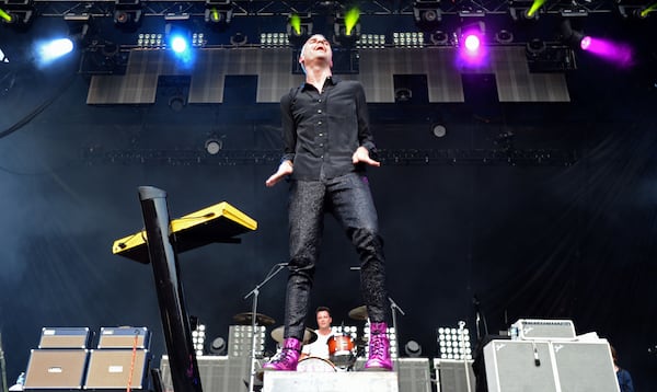 Neon Trees brings its unique blend of showmanship to the stage during Music Midtown in 2012 in Atlanta. HYOSUB SHIN/AJC.COM