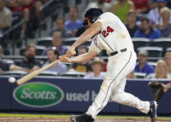 Evan Gattis has been the best-hitting catcher in the majors this season.