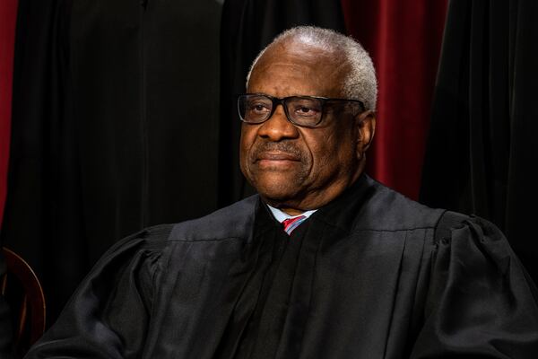 The new season of Slate’s “Slow Burn” podcast is all about Georgia native Clarence Thomas, the conservative Supreme Court justice who has been the source of scrutiny and controversy throughout his tenure on the high court. (Erin Schaff/The New York Times)
                      