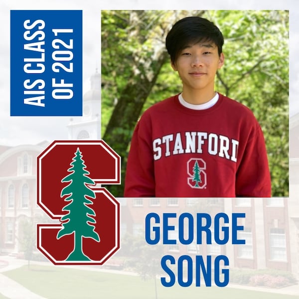 George Song, a senior at Atlanta International School, helps run an Instagram account that pays tribute to the members of his high school's graduating class of 2021. Students use the account to announce where they are going to college. Song is headed to Stanford University. SUBMITTED PHOTO