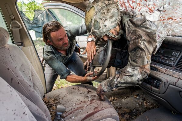  Andrew Lincoln as Rick Grimes, Walker - The Walking Dead _ Season 7, Episode 12 - Photo Credit: Gene Page/AMC