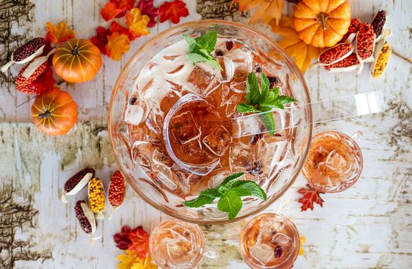 The Friendsgiving Frenzy punch bowl at Punch Bowl Social.