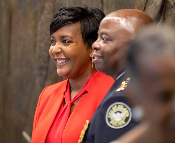 07/16/2021 — Atlanta, Georgia — during an update on the Atlanta Anti-Violence Advisory  Council at Atlanta City Hall, Friday, July 16, 2021. (Alyssa Pointer/Atlanta Journal Constitution)