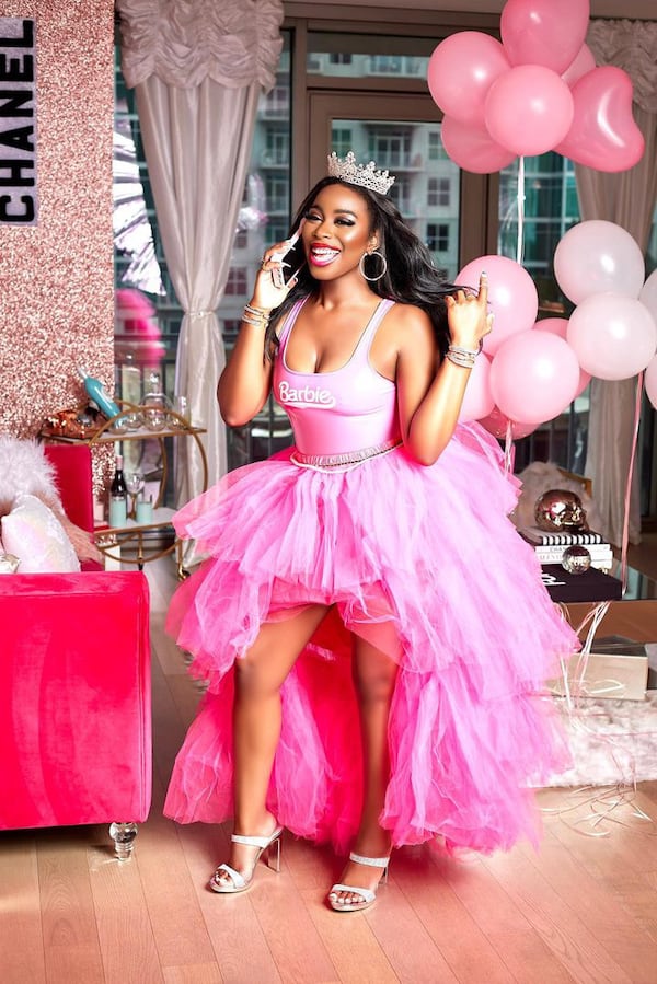 Beauty influencer and makeup artist Erica Lee, aka Barbie Lee, has styled her Buckhead home like a Barbie Dreamhouse.
Photo: Courtesy of Barbie Lee/Lorraine Dawkins