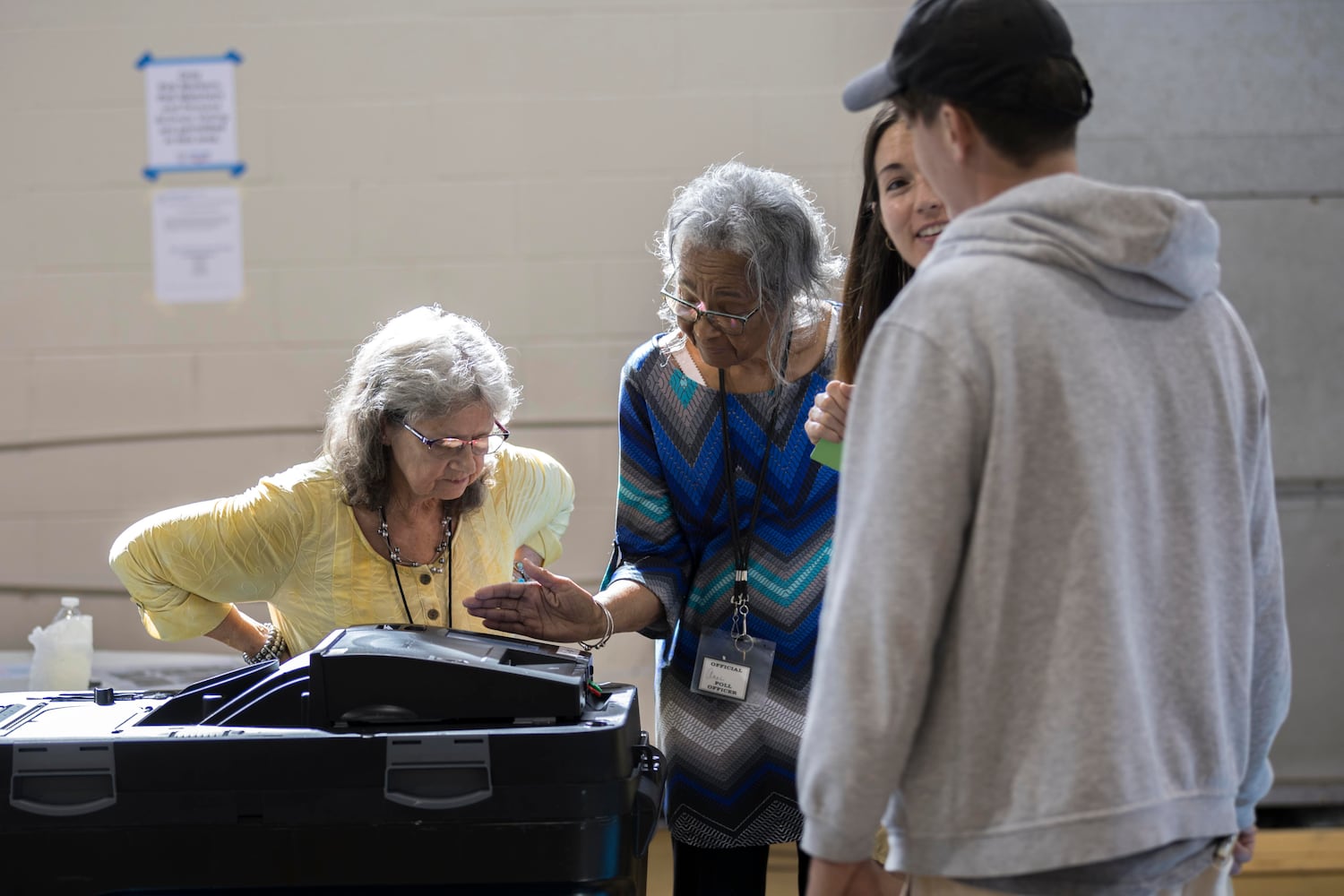 Election day polling place photos in Chatham County