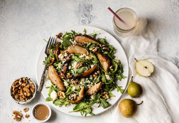 Roast Pear and Gorgonzola Salad at Aioli. (Photo by LibbyVision.com)