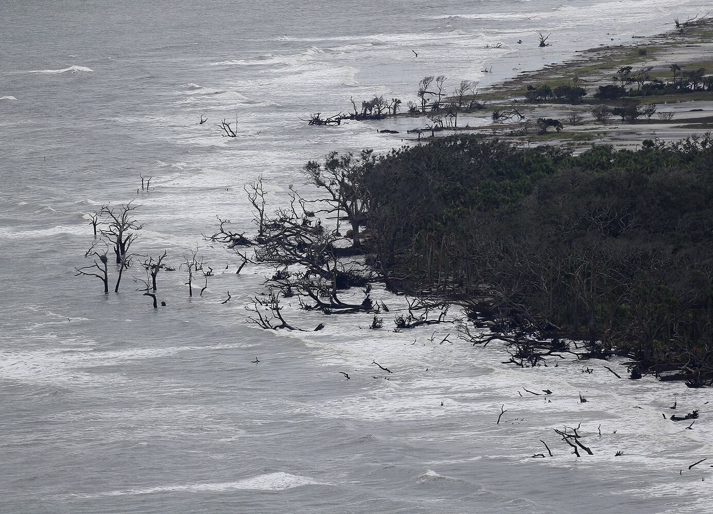 Aerial photos show Irma's impact on coastal Georgia