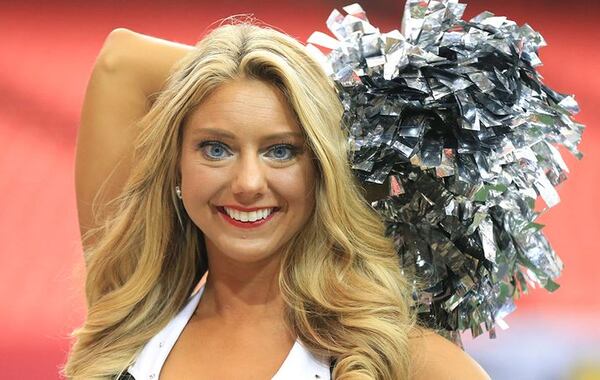 Mallory is in her first year as a member of the Falcons' cheer squad. (Photo by Curtis Compton/Ccompton@ajc.com)