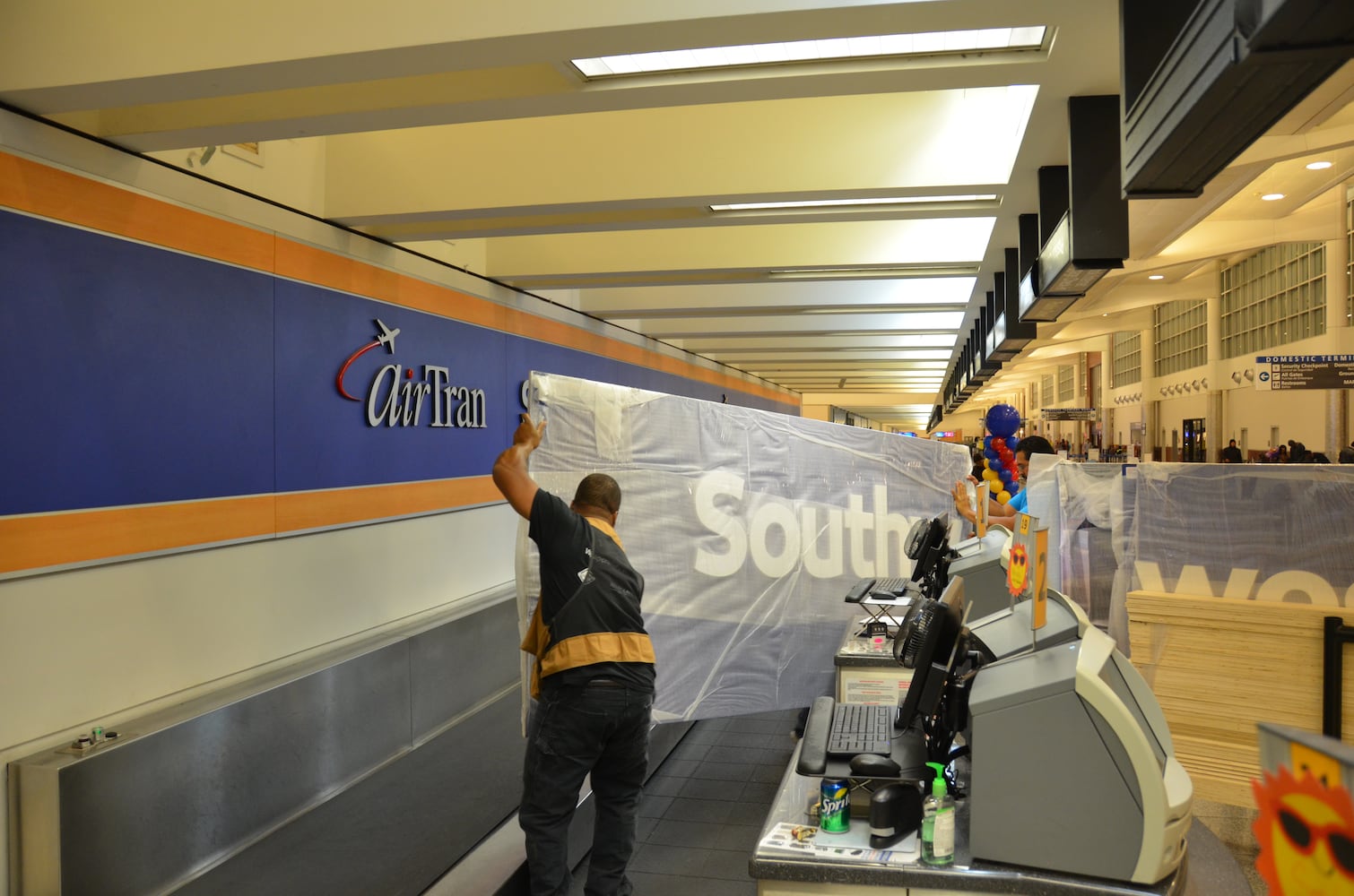 AirTran renamed Southwest at airport