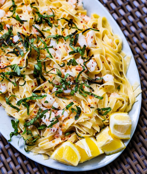 Shrimp Scampi Pasta. CONTRIBUTED BY HENRI HOLLIS