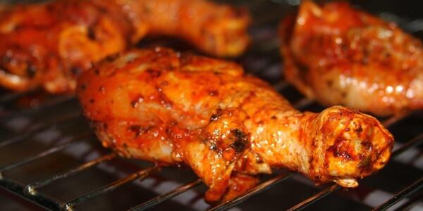 Instead of enjoying barbecued chicken, a Houston boy needed a trip to an emergency room to dislodge a piece of a bristle from a metal grill brush.