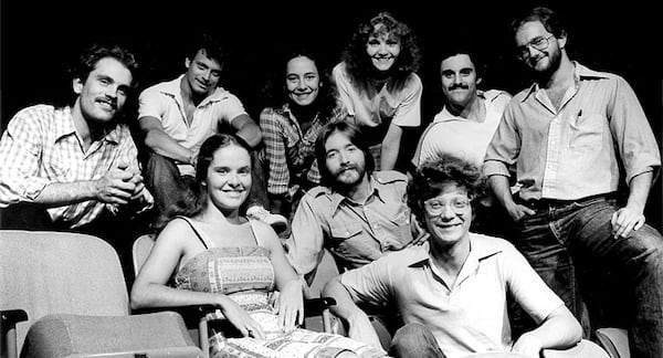 The early days of Steppenwolf Theater in Chicago in the mid-1970s. Can you pick out a very very young Jeff Perry? And Gary Sinise, too! CREDIT: Steppenwolf Theatre