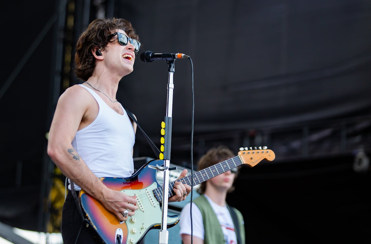 Atlanta, Ga: Big crowds turned out to catch Inahler featuring lead vocalist Elijah Hewson (son of Bono from U2). Photo taken Sunday September 17, 2023 at Piedmont Park. (RYAN FLEISHER FOR THE ATLANTA JOURNAL-CONSTITUTION)