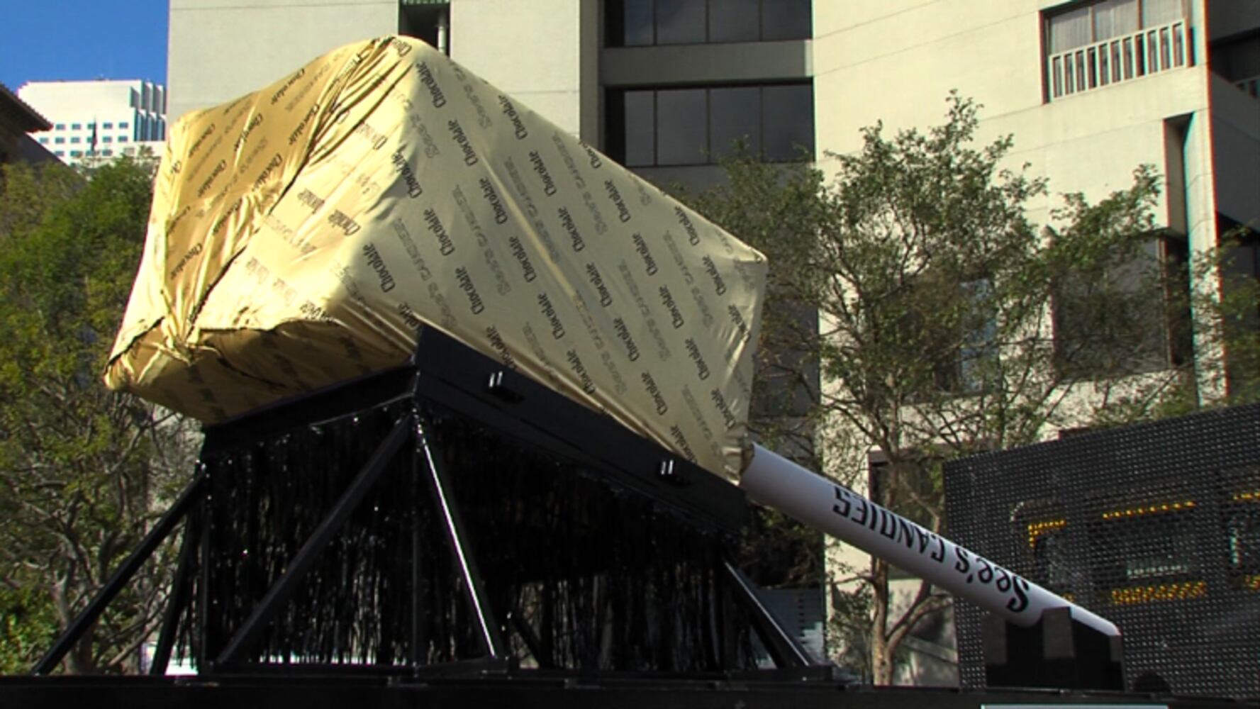 The world's largest lollypop made by See’s Candies