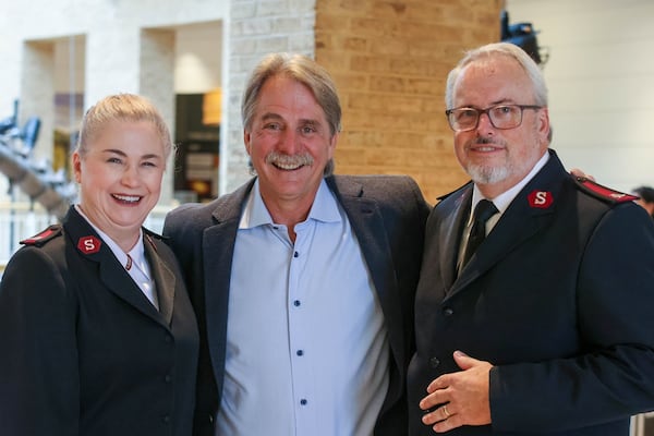 Comedian Jeff Foxworthy (center) held a meet-and-greet during last year's inaugural Doing The Most Good Gala. (Salvation Army of Metro Atlanta)