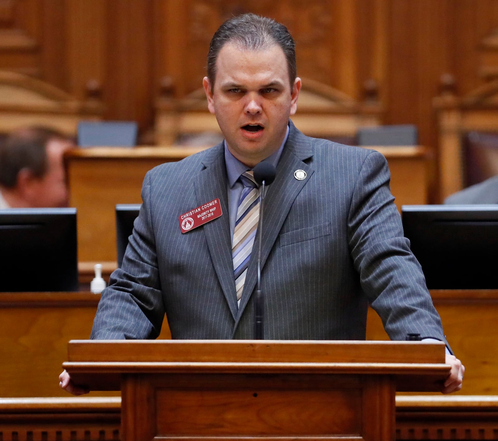 State House Majority Whip Christian Coomer, R-Cartersville, will take Charlie Bethel’s seat on the Court of Appeals, Gov. Nathan Deal announced on Friday, Sept. 14, 2018. 