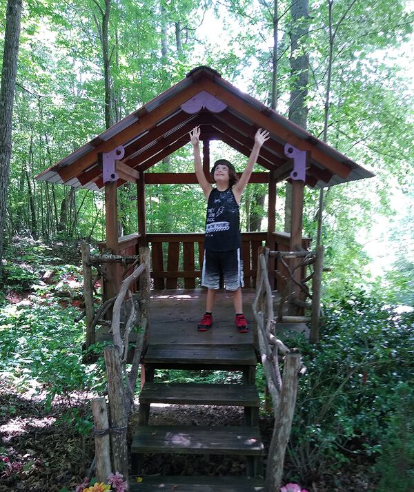 Renye Newman Finch took her son, Chase Todd, 12, to the Georgia mountains for a getaway.   
Photo courtesy Renye Newman Finch