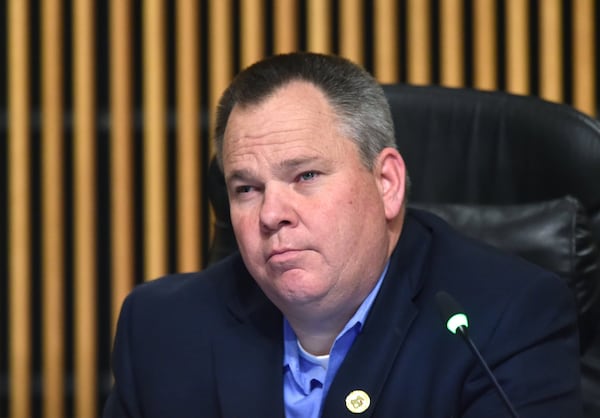 Tommy Hunter during the Gwinnett County Board of Commissioners meeting at Gwinnett Justice and Administration Center on Tuesday, February 19, 2019. HYOSUB SHIN / HSHIN@AJC.COM