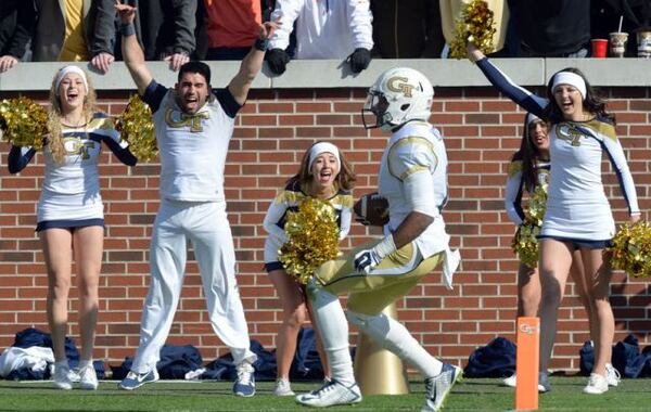 Three cheers for the Charlotte-bound Jackets. (Hyosub Shin/AJC photo)