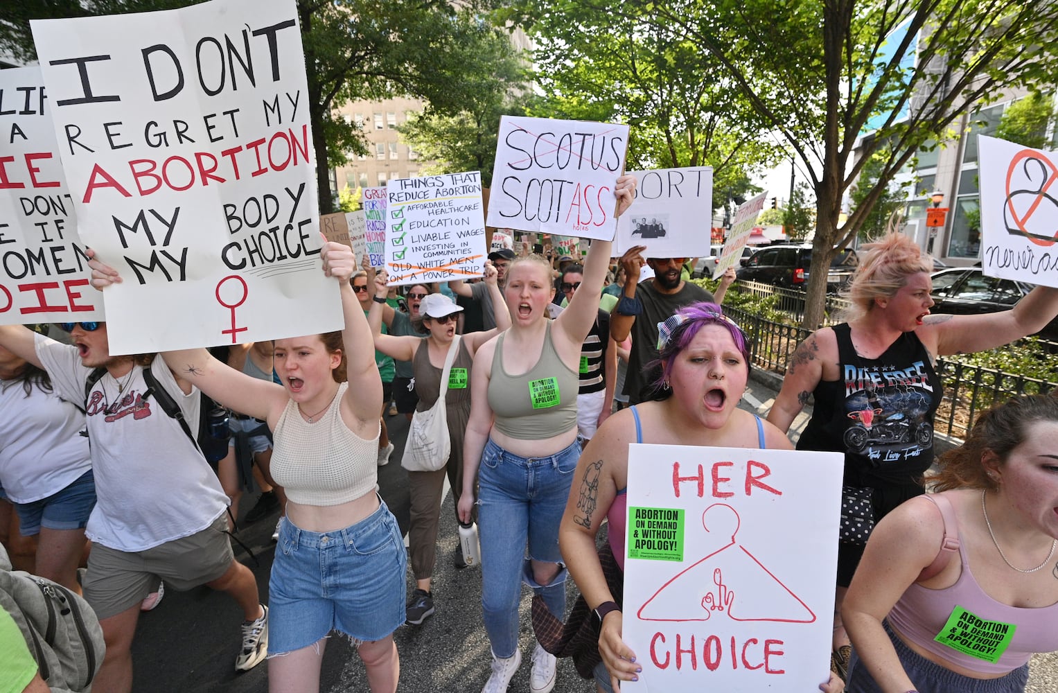 2nd Day Protest on Roe v. Wade