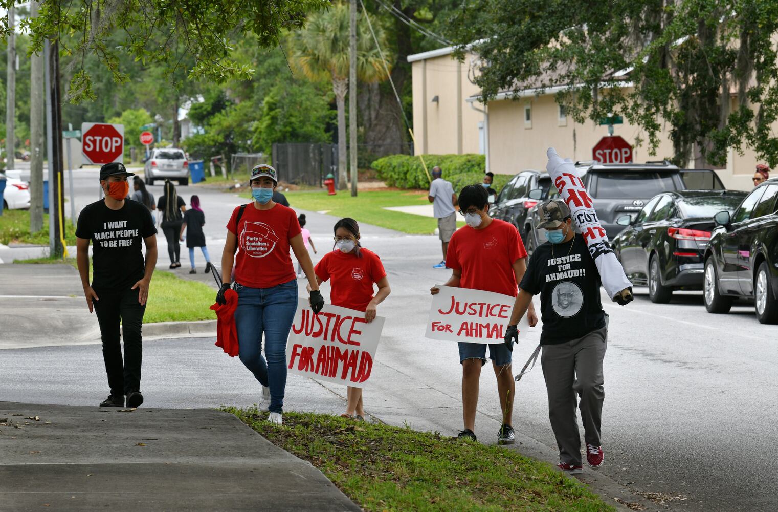 PHOTOS: Residents gather to demand justice in Ahmaud Arbery case