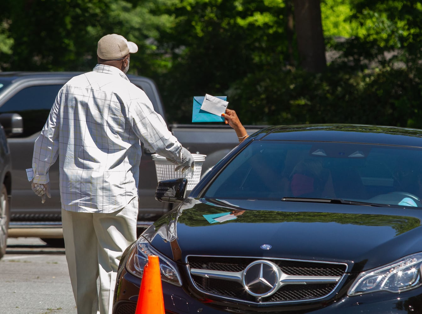 PHOTOS: Drive-thru service at New Beginning Full Gospel Baptist Church