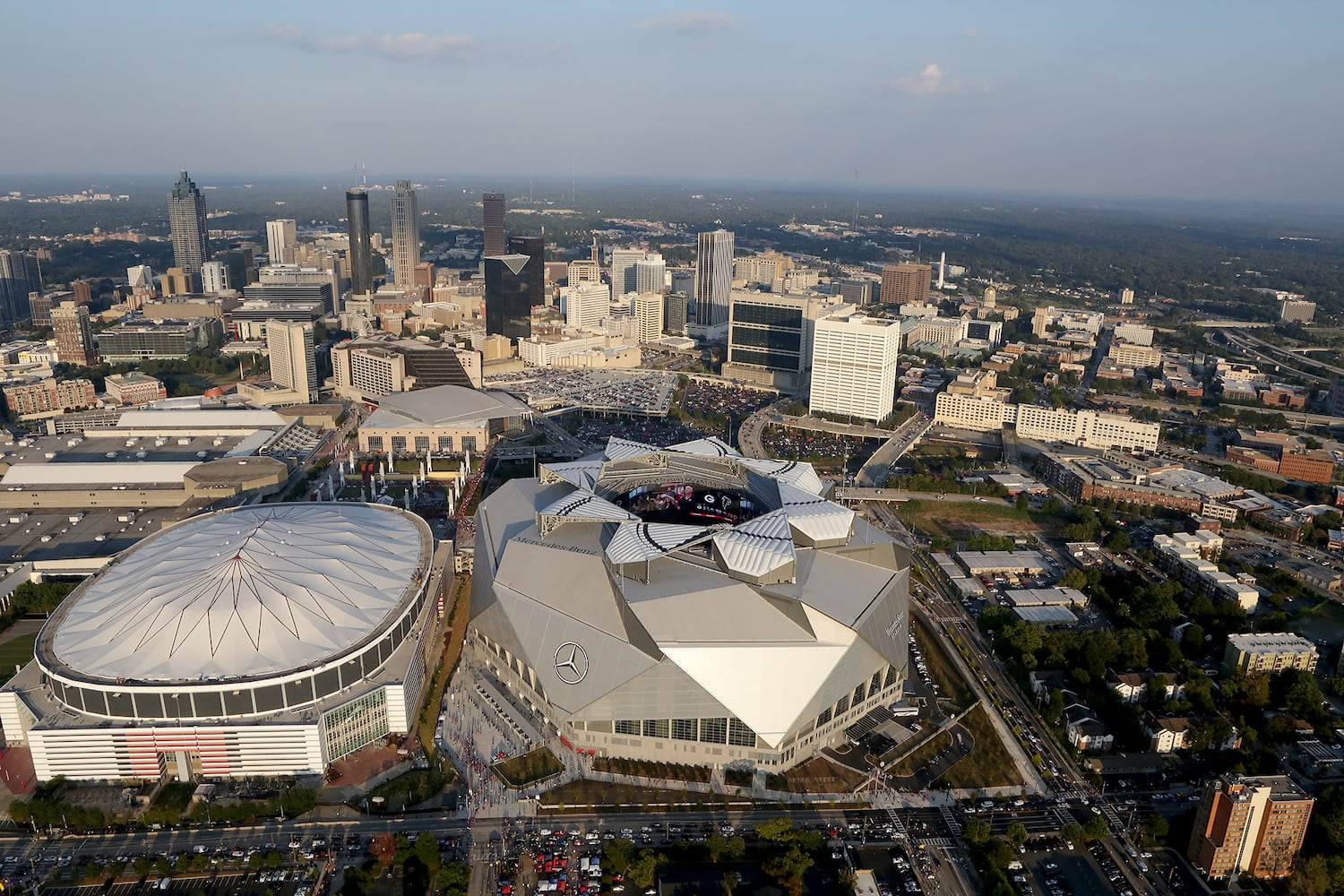 Photos: The view above the Falcons’ Mercedes-Benz Stadium