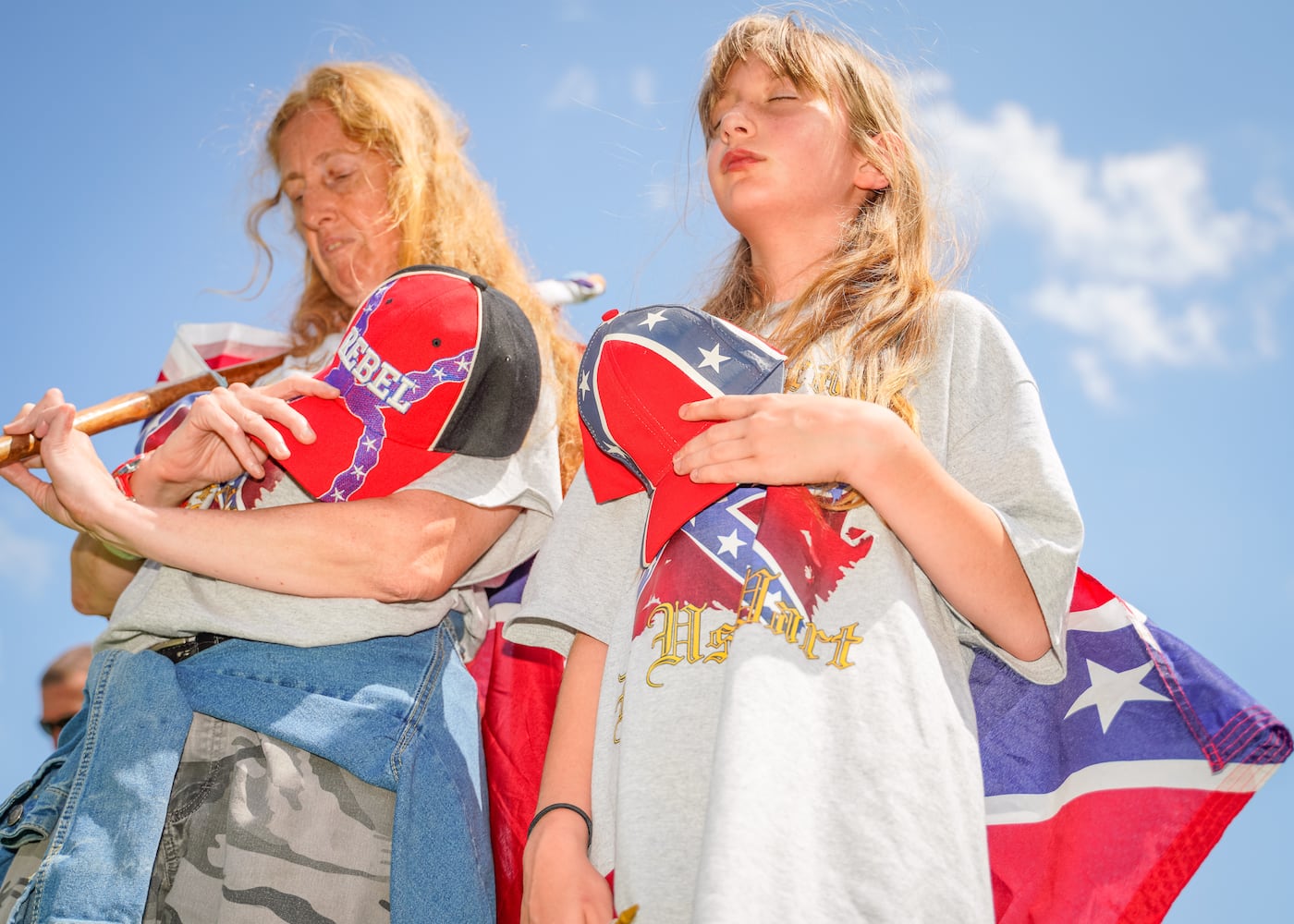 Sons of Confederate Veterans rally in Stone Mountain Park