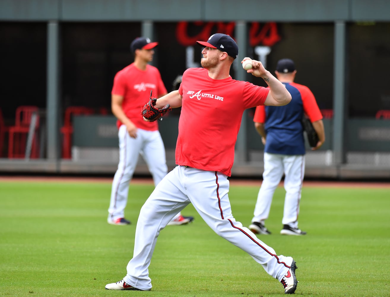 Braves playoff workout photo