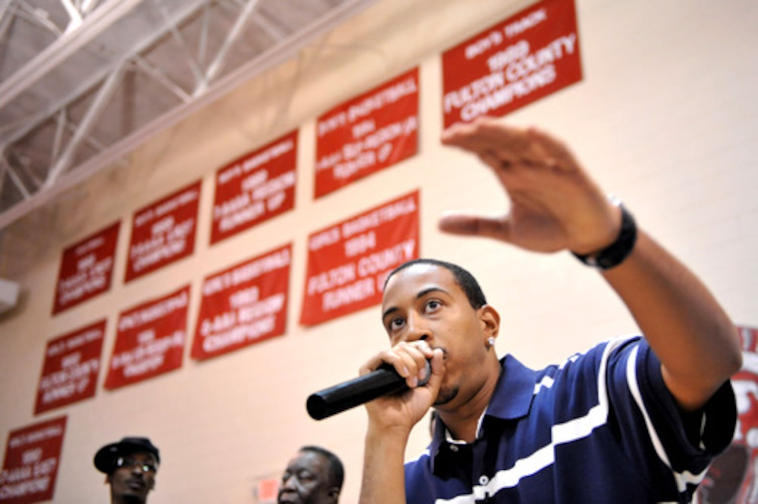 Ludacris returns to alma mater Banneker High