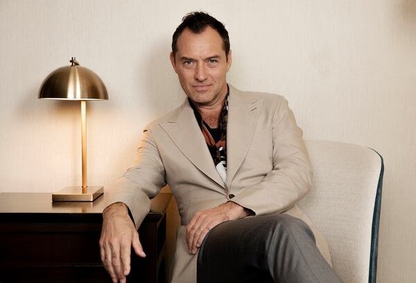 Jude Law poses for a portrait to promote the film "The Order" on Wednesday, Oct. 16, 2024, in Los Angeles. (Photo by Rebecca Cabage/Invision/AP)