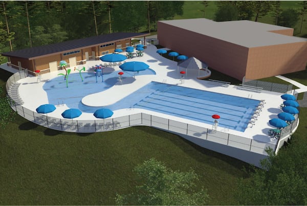 This rendering shows what the pool could look like by next summer.