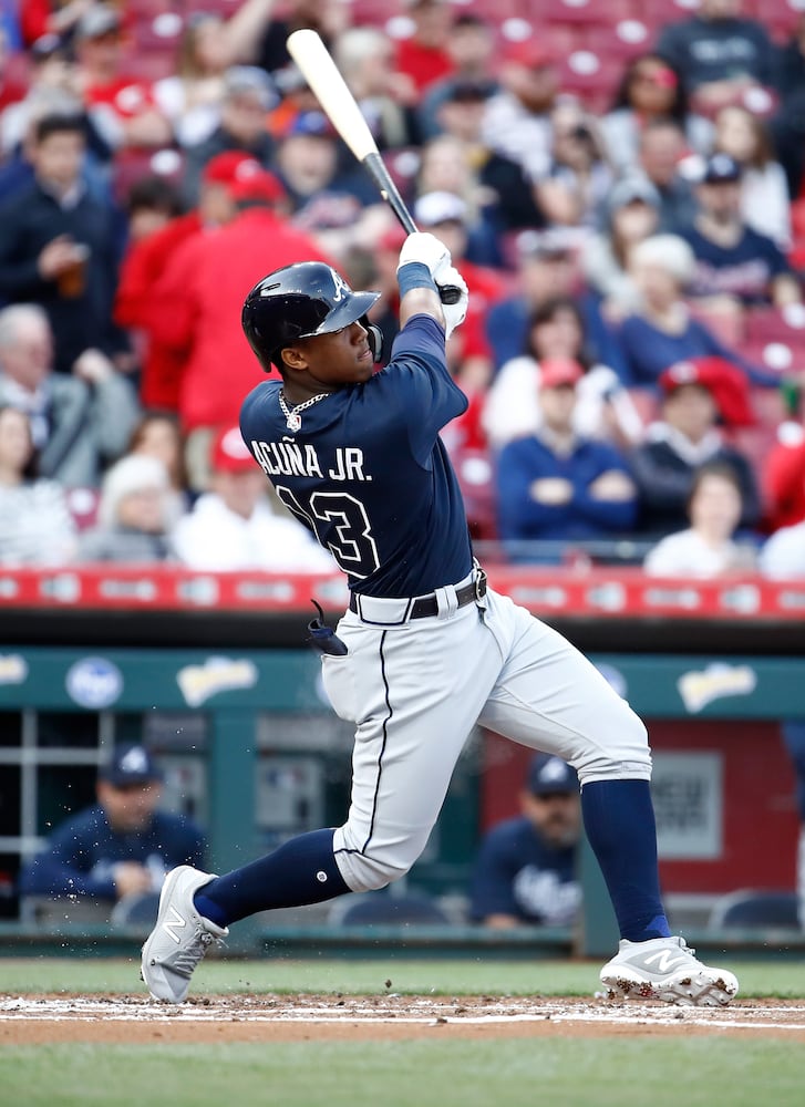 Photos: Ronald Acuna makes debut with Braves