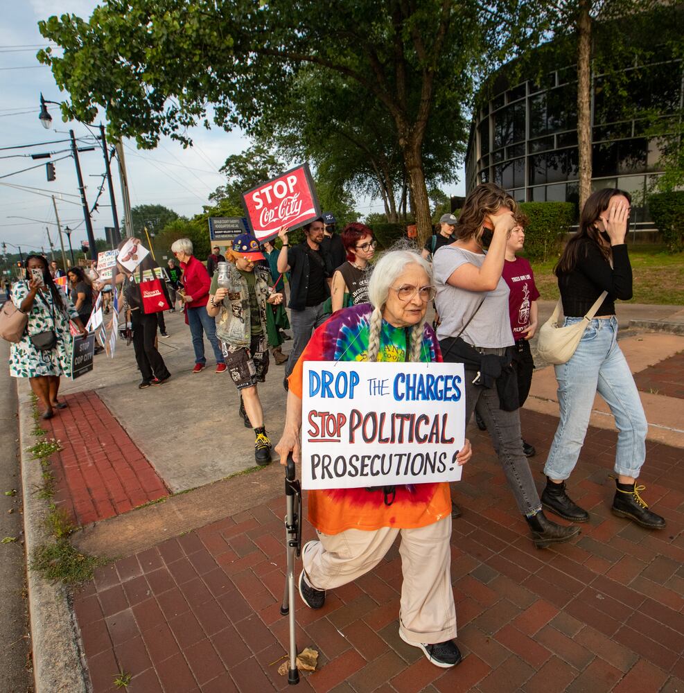 No Copy City protestors at the DeKalb County jail