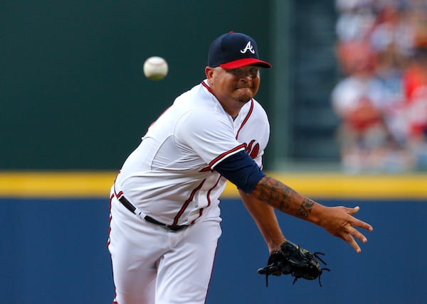 Two days after pitching the 11th inning against the Mets to record his first save at any level, Williams Perez makes his sixth start Monday against the Red Sox. (AJC photo) Atlanta Braves starting pitcher Williams Perez (61) delivers in the first inning of a baseball game against the Tampa Bay Rays Wednesday, May 20, 2015, in Atlanta. (AP Photo/Todd Kirkland)