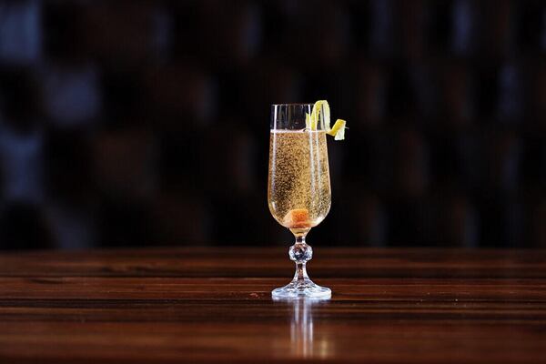 The grande dame of cocktails, the Champagne Cocktail from Kimball House. Photo by Jeffrey Wall.