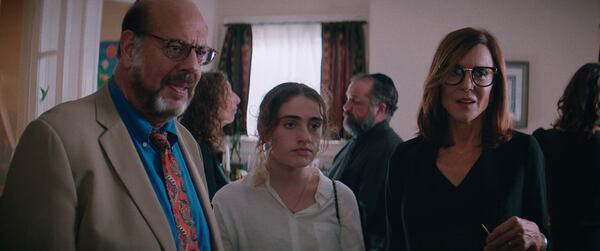 Fred Melamed (left), Rachel Sennott and Polly Draper in "Shiva Baby."
Courtesy of Atlanta Jewish Film Festival