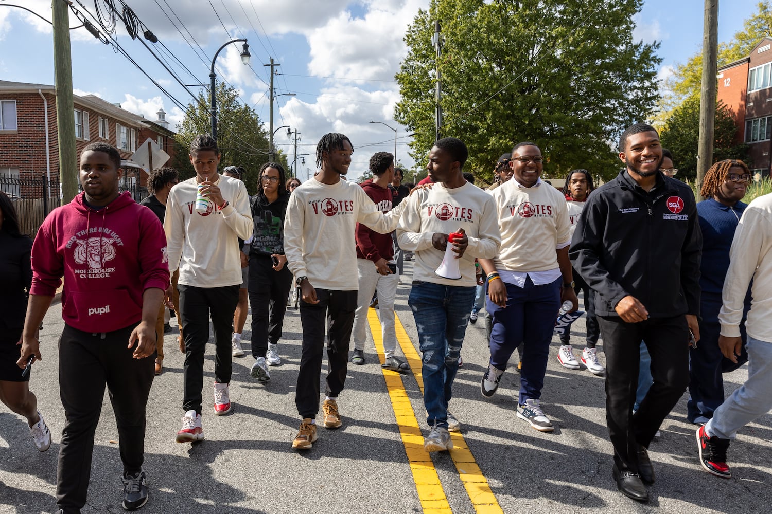 morehouse march to polls
