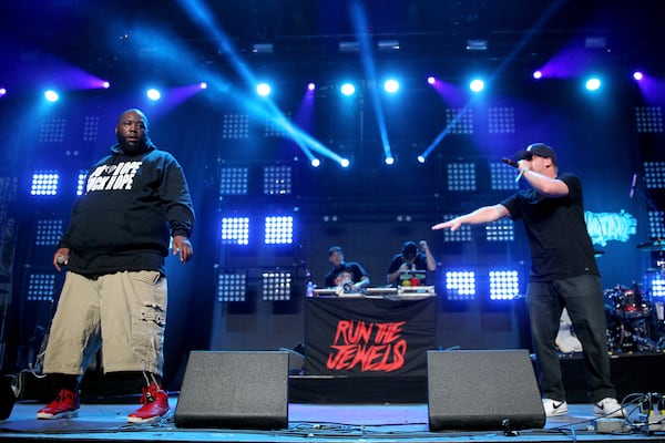 Music Midtown will mark the first big hometown festival for Run the Jewels -- consisting of rapper and Atlanta native Killer Mike, DJ Z-Trip and El-P. The group's second album, 2014's "Run the Jewels 2," was on many Best of 2014 Albums lists. (Photo by Karl Walter/Getty Images for Coachella)