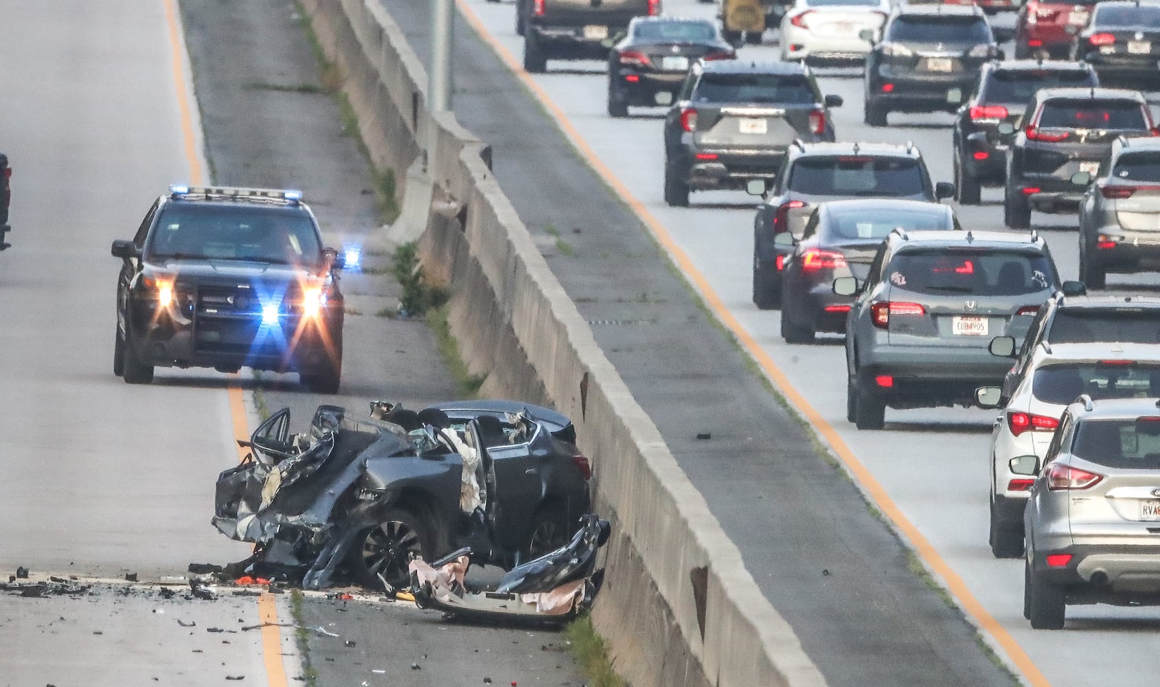 Ga. 400 crash Holcomb Bridge Road