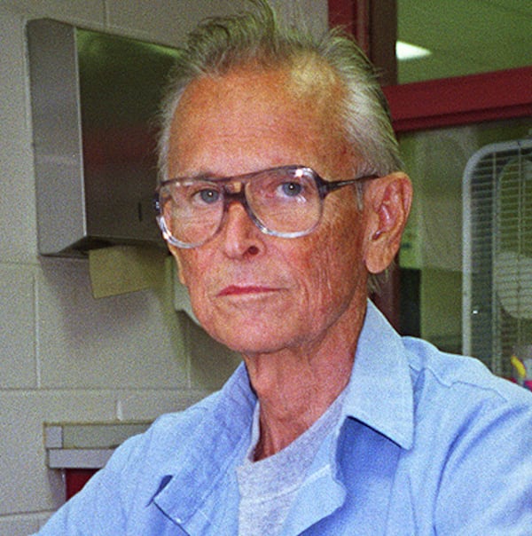 James Earl Ray, convicted killer of Martin Luther King Jr. in 1968, sits in his prison hospital in Nashville on Oct. 3, 1997.