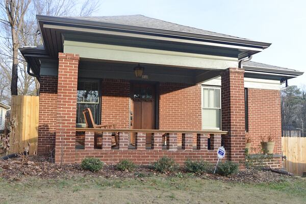 The Craftsman bungalow, built in 1925 and renovated in 2016, is now an award-winning home in Atlanta's Edgewood neighborhood. It features eco-conscious elements such as Icynene foam insulation and sheetrock while keeping certain original aspects of the home, such as the hardwood floors and fireplaces.