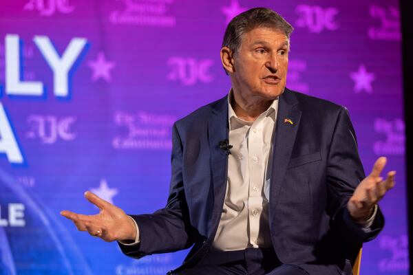 U.S. Sen. Joe Manchin announced Friday he would not seek a third-party run for president this year. (Arvin Temkar / arvin.temkar@ajc.com)