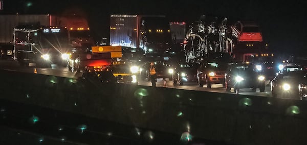 Traffic was backed up nearly four miles after a fatal crash on I-75 North in Clayton County.