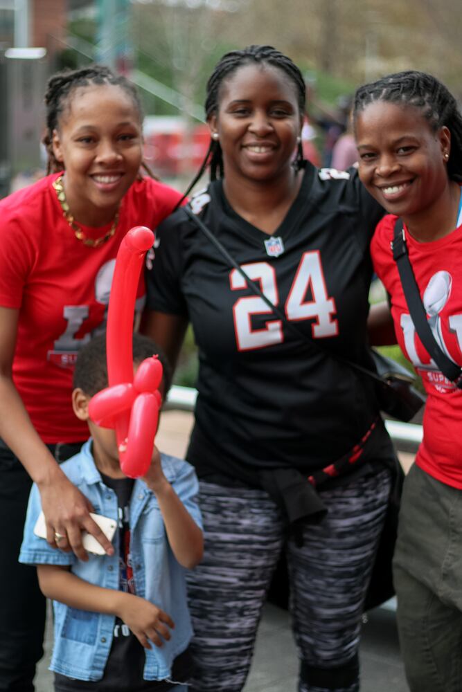 Falcons fans in Houston