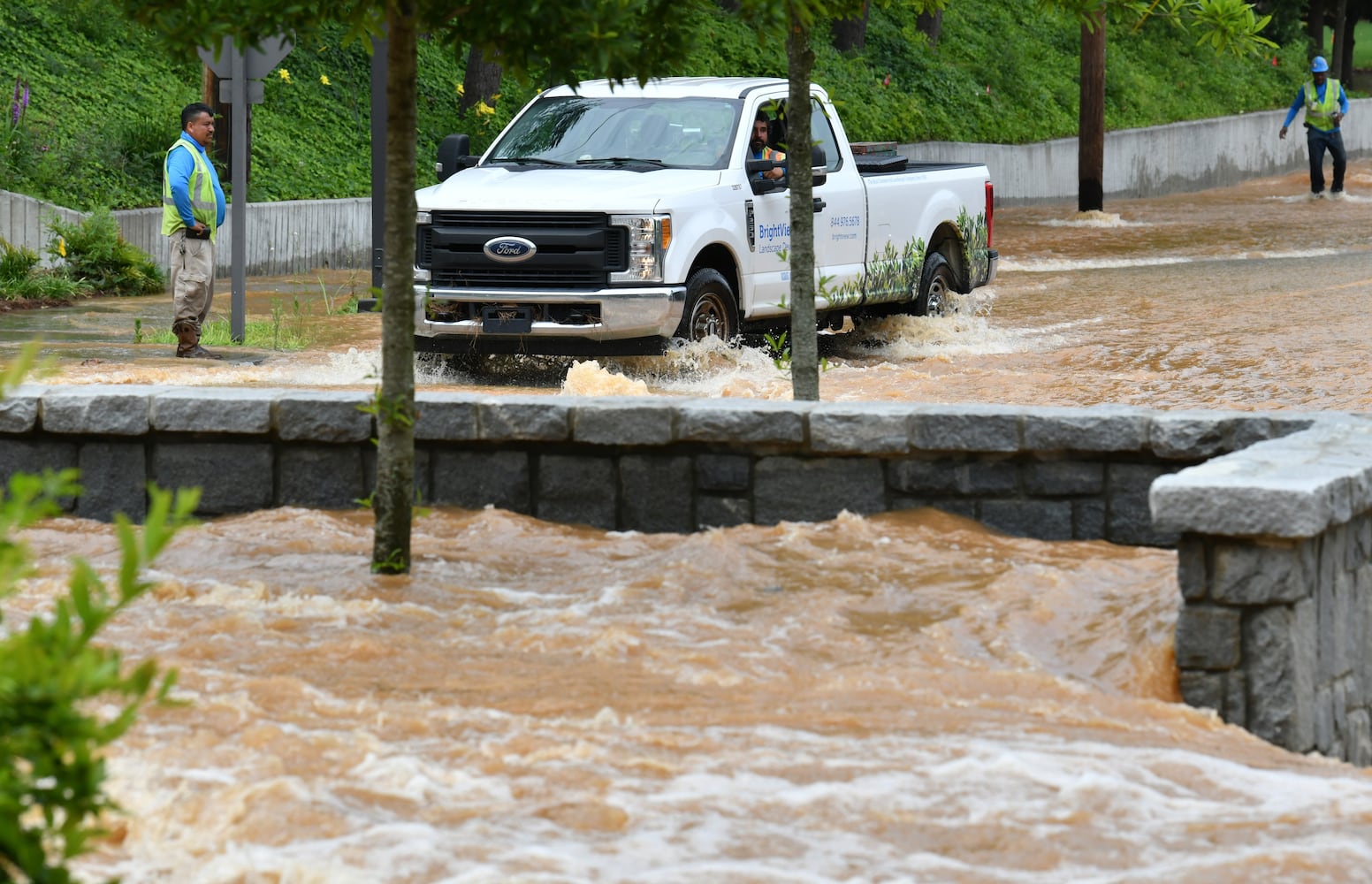 PHOTOS: Water main repair at Georgia Tech