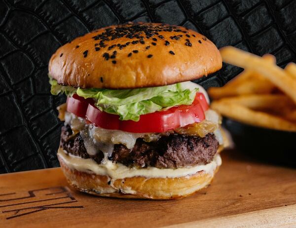 At STK Steakhouse Atlanta, take-out hamburgers are popular. Courtesy of STK Steakhouse Atlanta